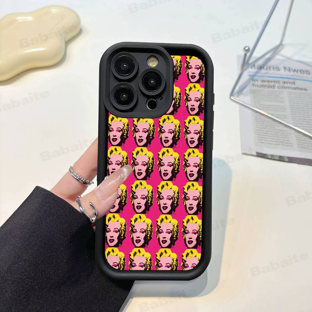 Чехол для телефона с рисунком Энди Уорхола для IPhone 17 16 15 14 13 12 11 Pro Max Mini Plus Мягкая задняя крышка из ТПУ