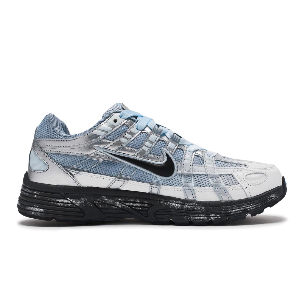 Nike P 6000 Низкие Беговые Кроссовки Женские Серебристо-Синие BV1021-106(Team80-S-BOX)