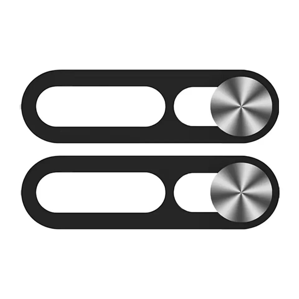 1-2 шт. Черная крышка для веб-камеры для iPhone, защита от хакеров, шторка, защита конфиденциальности, сдвижная заслонка, защита от подглядывания для камеры смартфона, ноутбука