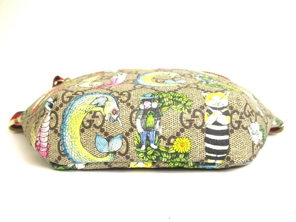 Оригинальная поясная сумка GUCCI GG Supreme Canvas Higuchi Yuko, сумка-ремень, наплечная сумка #a868, восстановленная