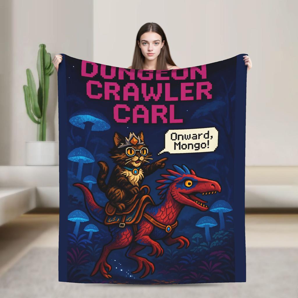 Princess Donut Dungeon Crawler Poster Blankets Quality Warm Comfy Bedding Throws Winter Travel Car Bedroom Casual Bedspread
