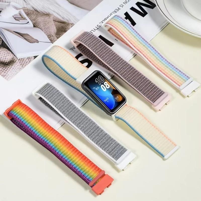Nylon Loop Strap with TPU Protection Shell Cover for Huawei Band 10 9 8 Strap Bracelet Wristband Correa for Huawei Band10
