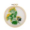 Needle Thread Ornament DIY Crafts Flower Embroidery Needle Punch Embroidery Hoop Cross Stitch Kit