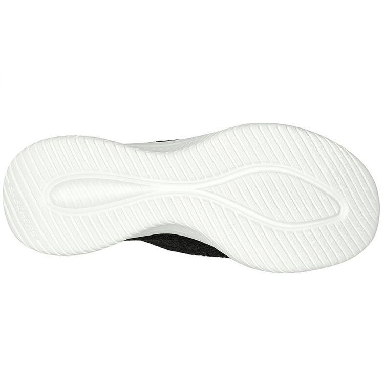 Skechers Ultra Flex 3.0 Slip-Ins Ткань Flash Technology Легко надевать Удобные Низкие Повседневные Кроссовки Женские Черный Белый 149709-BLK