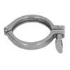 Sanitary Clamp 304 Stainless Steel Water Pipe Fixing Clamp Single Pin Heavy Duty Pipe Clip with