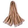100 Pure Wool Scarves Women's Winter High-end Cashmere Oversized Shawl Gift