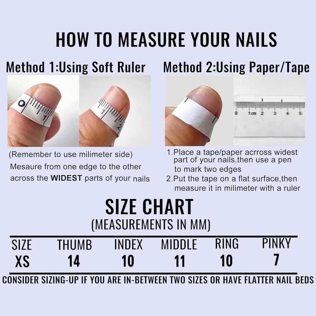 French Cat Nail Tips Mushroom Design Short Length Press On Nails Summer Use