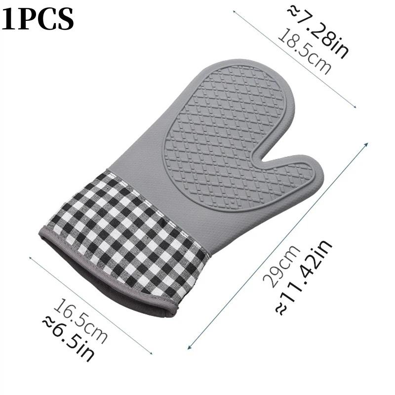 Перчатки для духовки силиконовые перчатки термостойкие огнестойкие противоскользящие микроволновые печи кухонные принадлежности для выпечки десертов
