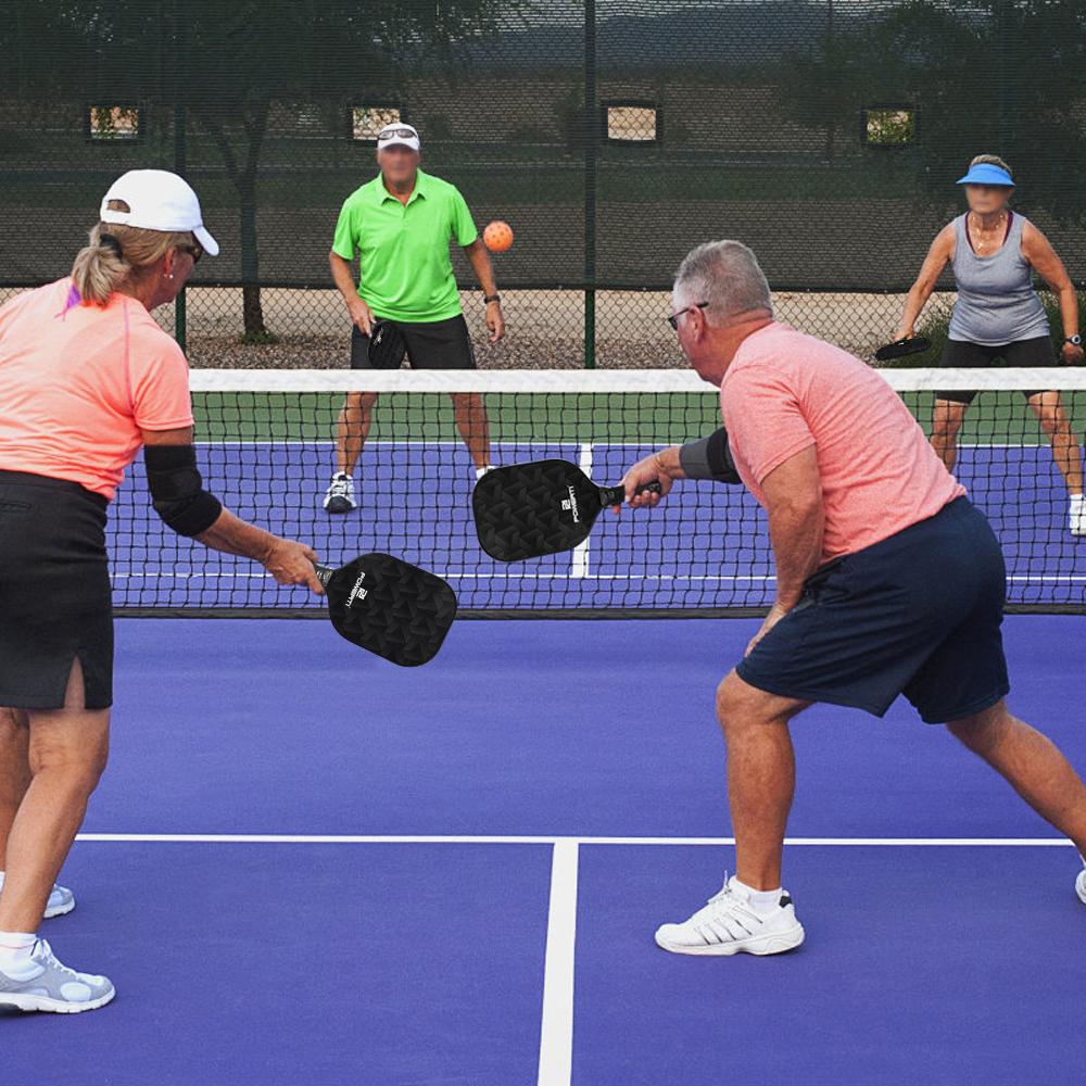 Набор для пиклбола: ракетка и мячи. Поверхность из углеволокна. Ракетка для пиклбола с 2 мячами.