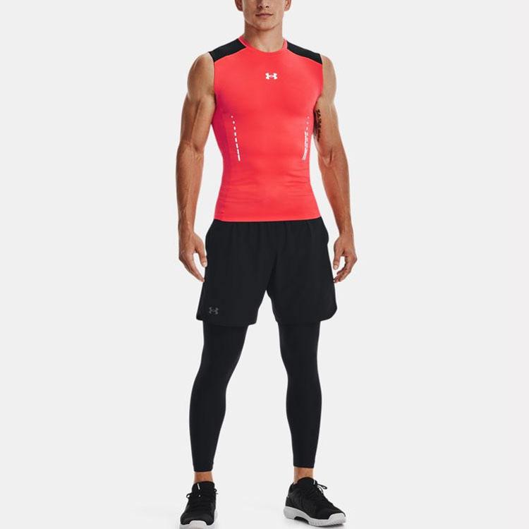 Under Armour Тренировочные спортивные компрессионные майки мужские топы Beta-Red 1370656-628