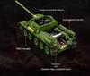 Cross-Compatible Lego WW2 Tiger T28 Heavy Battle Tank Fighter Building Blocks for Kids