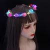 Headwear Foam Party Wreath Decoration Women Headwear LED Light Garland Crown Flower Headband