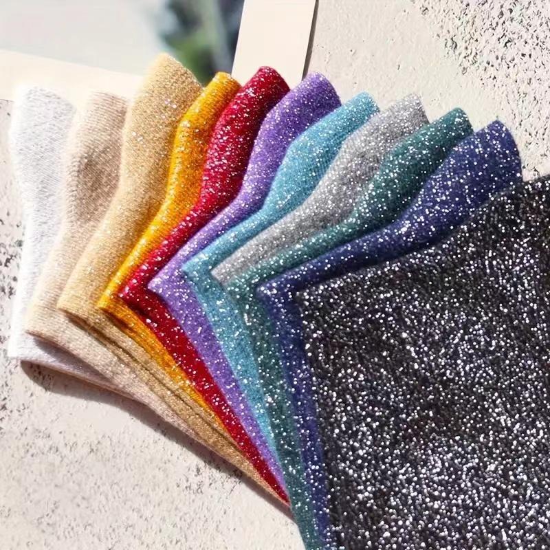 Модные сексуальные блестящие носки в корейском стиле, носки из шелка золотого и серебряного цветов, роскошный дизайн, высококачественные женские носки