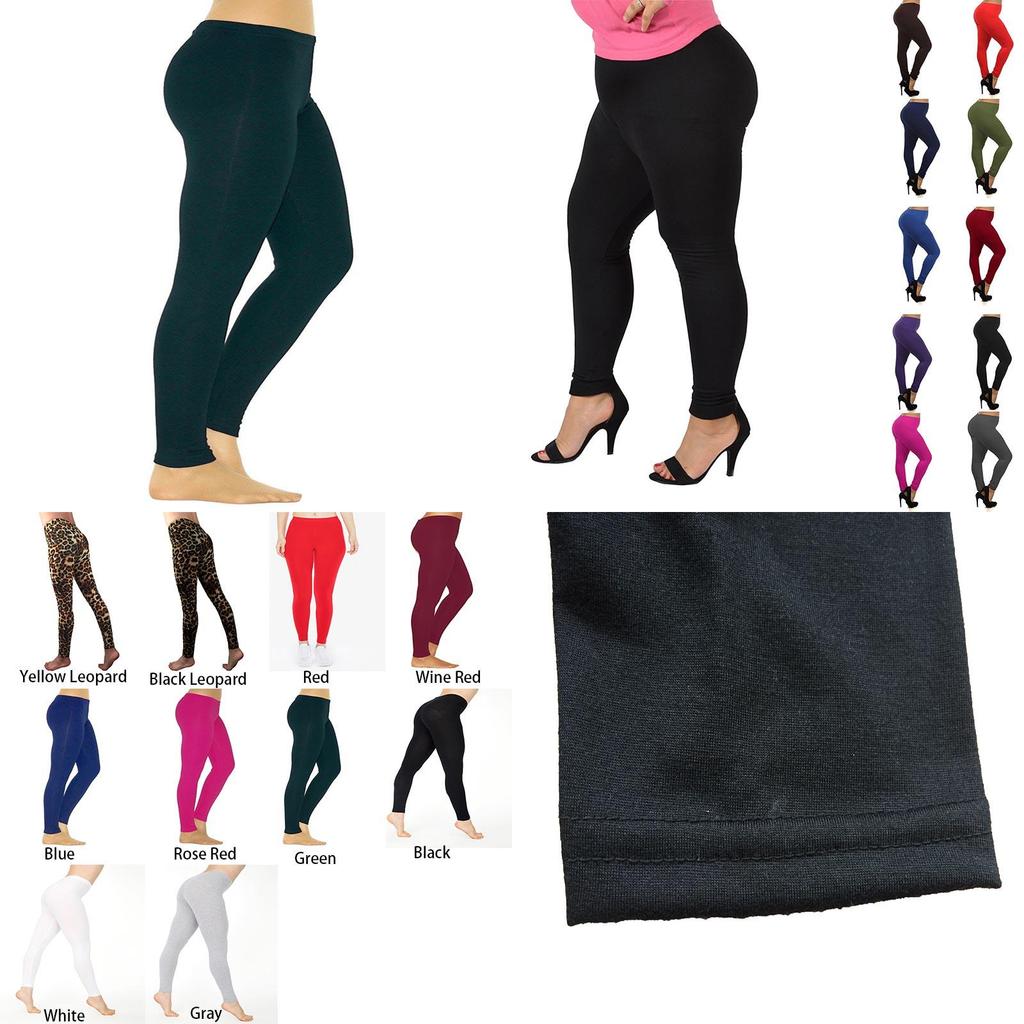 Full Women Fashion Length High Waist Leggings Soft Warm Thick Pants Stretch