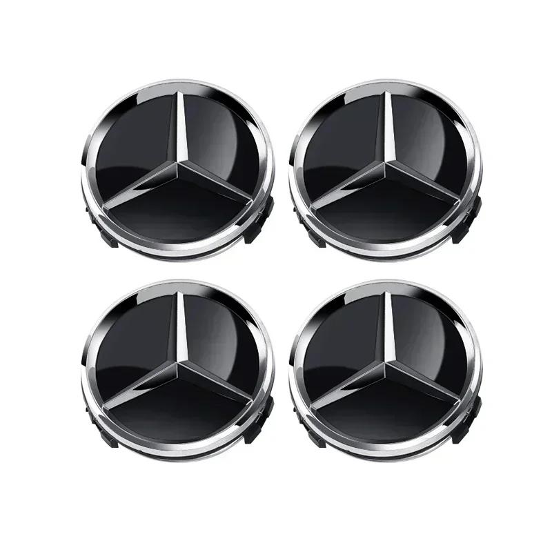 4pcs 60mm Car wheel Hub Cap Emblem badge logo for Mercedes Benz A B C E Class CLA GLC W205 W212 W213 W176 W177 X253 W117 W204