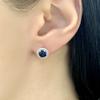 Серебряные серьги с натуральным сапфиром 1.766ct (1966709)
