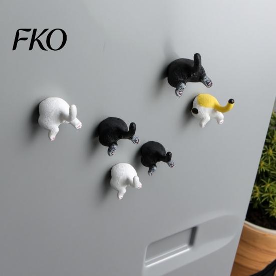 Decorative Whiteboard Magnets 3D Cat Butt Refrigerator Magnet, Kitten Ass Cabinet Fridge Home Kitchen Office Decoration Gift for Lovers Locker