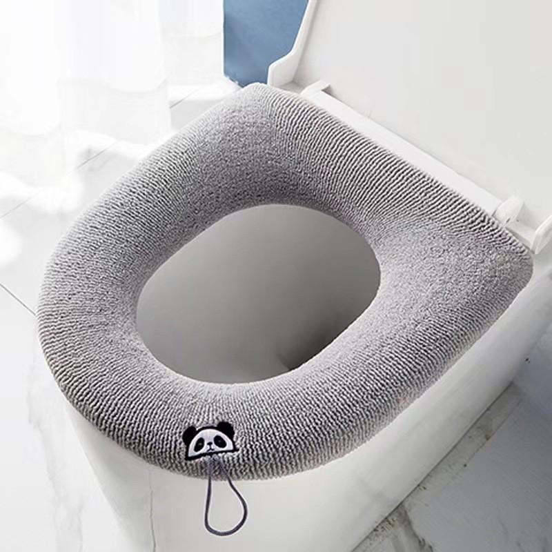 Thicken Toilet Seat Cushion Breathable Non-slip Detachable Anti-deformed Lid Pad Cover Winter Warm Soft Washable Closestool Mat Bathroom Accessories