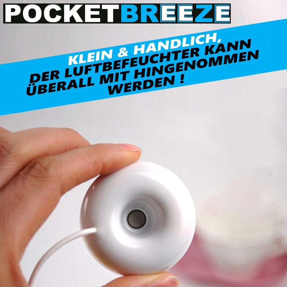 POCKETBREEZE USB Мини увлажнитель Диффузор Ультразвуковой Небулайзер Увлажнитель