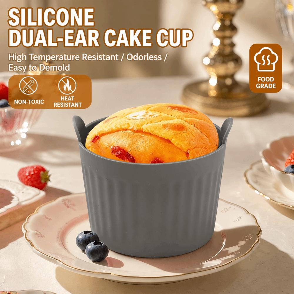 4pcs Silicone Air Fryer Liners Oil-Free Egg Poacher Mold Silicone Baking Cups Breakfast Cooking
