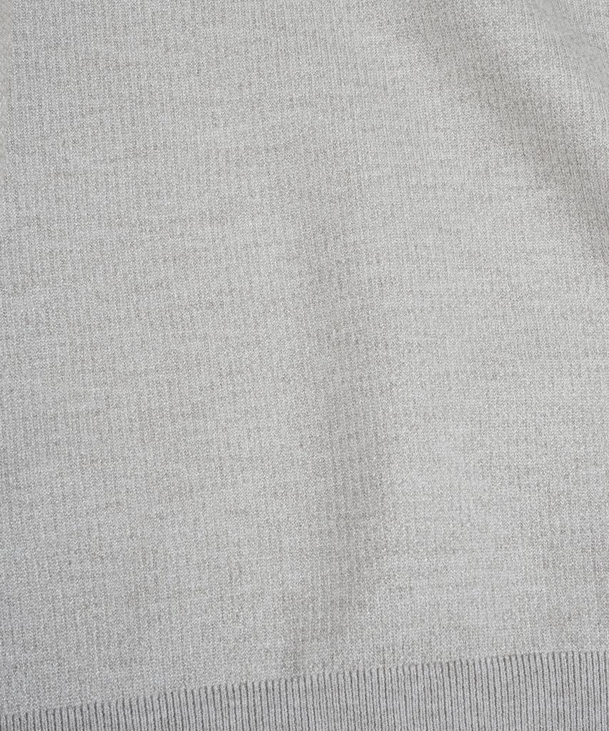 BIRBANTE Soft Washable Two-Tone Collared Knit - Ivory