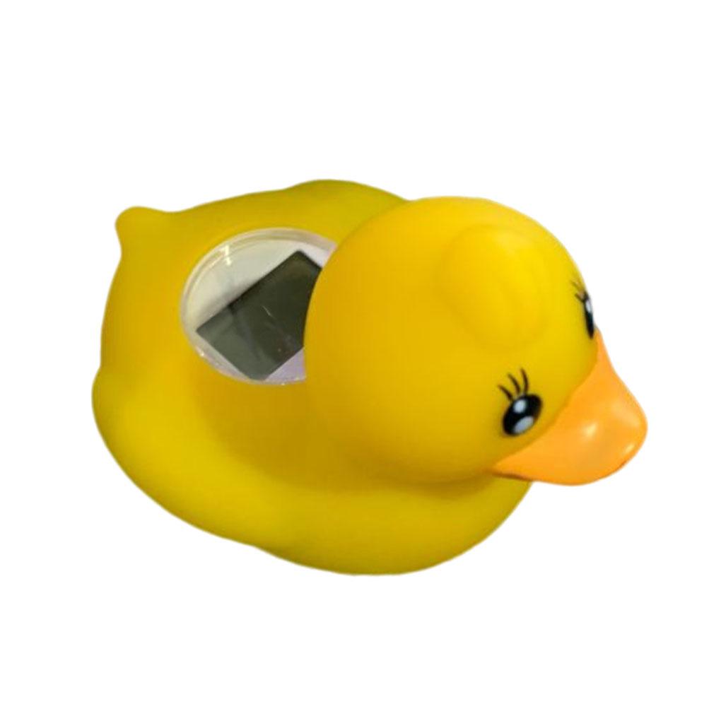 Cartoon Duck Water Thermometer Waterproof Room Shower Sensor LED Warning Alarm Color Coded Heat Indicator Bathtub Thermometer