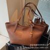 Retro Bag Women's Large Capacity 2025 New Autumn and Winter Versatile Simple Shoulder Bag Texture Commuter Tote Bag