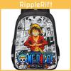 One Piece Luffy Backpack For Kids School Bag Durable Nylon Cartoon Design