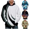Fashion Print Loose Men's And Women's Long Sleeve Hooded Sweater