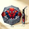 Spiderman Web 8 Ribs 3Fold Black Glue Uv Protection Umbrella Sun Protection Rainproof Compact Folding Umbrella For Travel Daily Use C923229