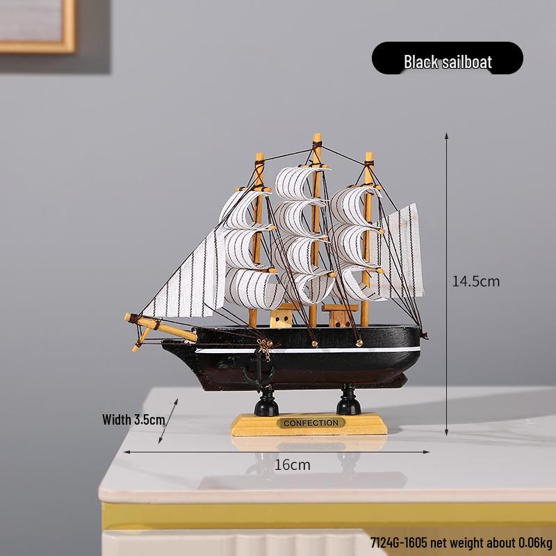 Орнамент Парусная лодка - Модель для украшения дома или офиса