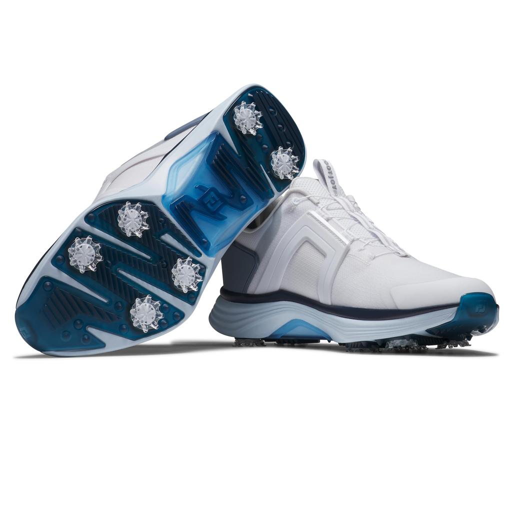 Мужские туфли для гольфа FootJoy Hyperflex BOA 3E, Бело-синие, 26.5 см,