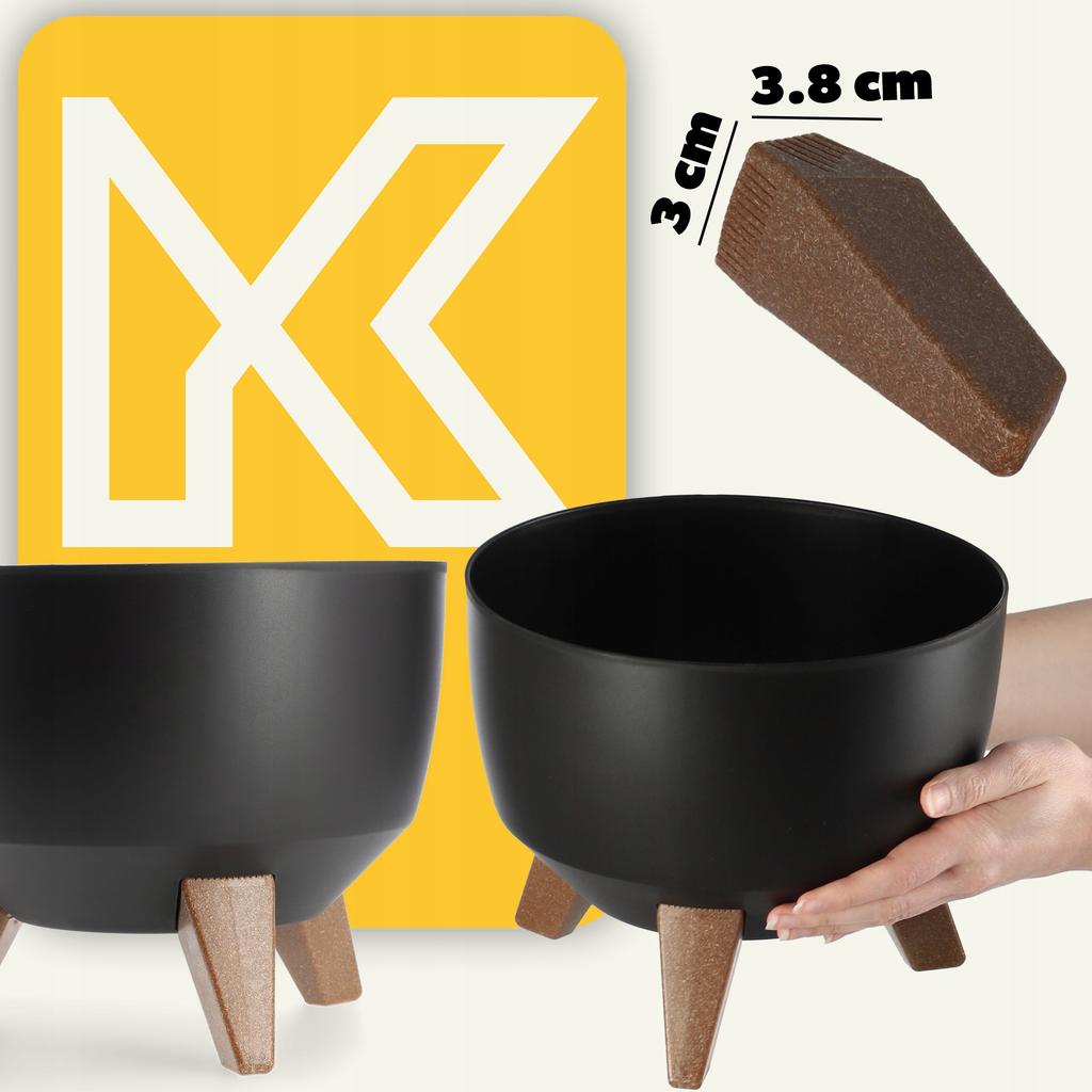 KADAX Doniczka Donica Na Kwiaty Osłonka + Wkład Nóżki Kwietnik