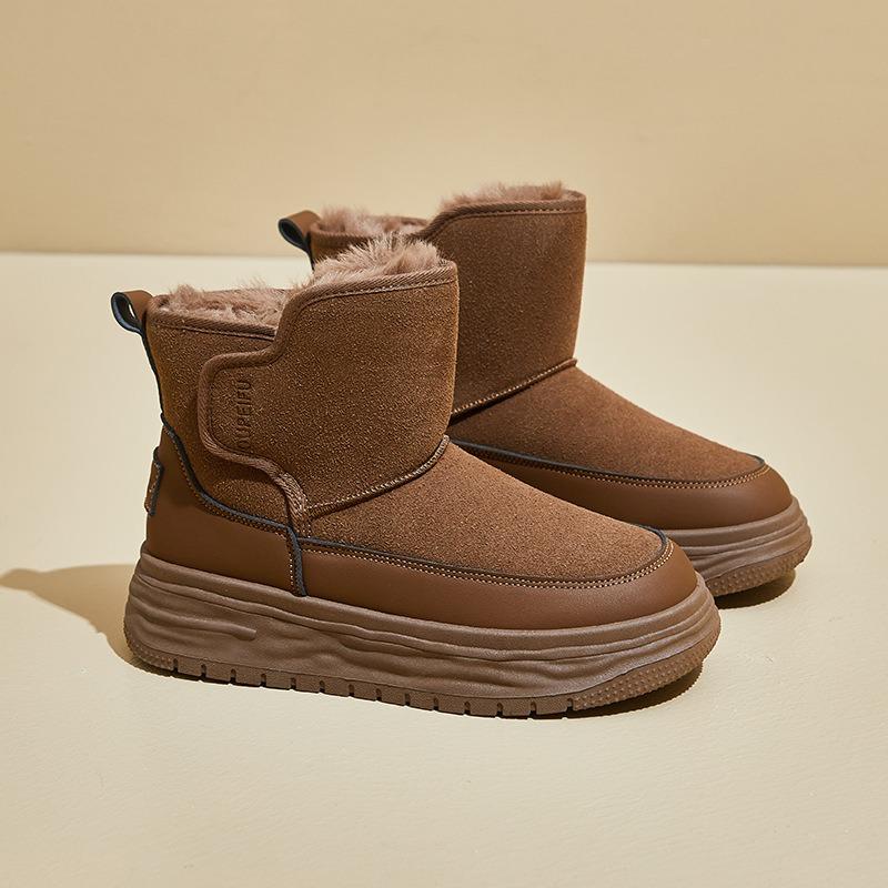 Плюс бархатные высокие зимние ботинки для женщин 2024 года, зимняя новая студенческая обувь корейской версии, теплая повседневная обувь из хлопка