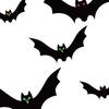 Halloween Hanging Bats Decorations Large Flying Bats with Glowing Eyes for Indoor Outdoor Tree Porch Yard Lawn Home Decor