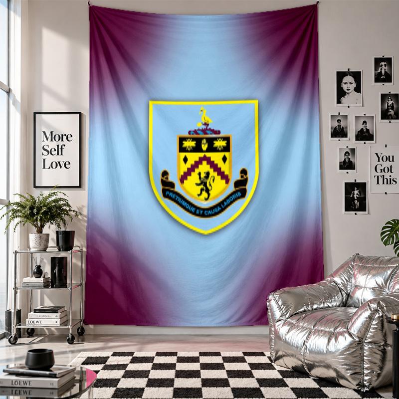 Burnley Football Wall Tapestry Home Decor Wall Hanging Cloth for Bedroom Living Room Background