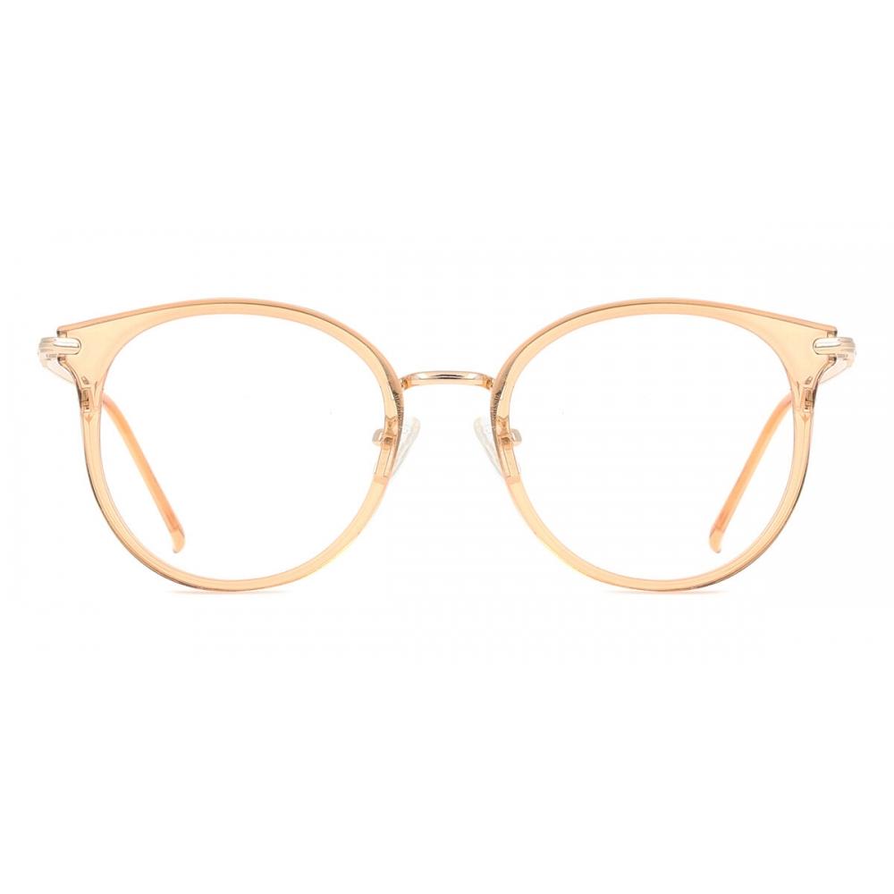 Full Rim Oval Transparent Brown Rose Gold Smartbuy Collection Tronte Mtr 97e Fashion Unisex Eyeglasses