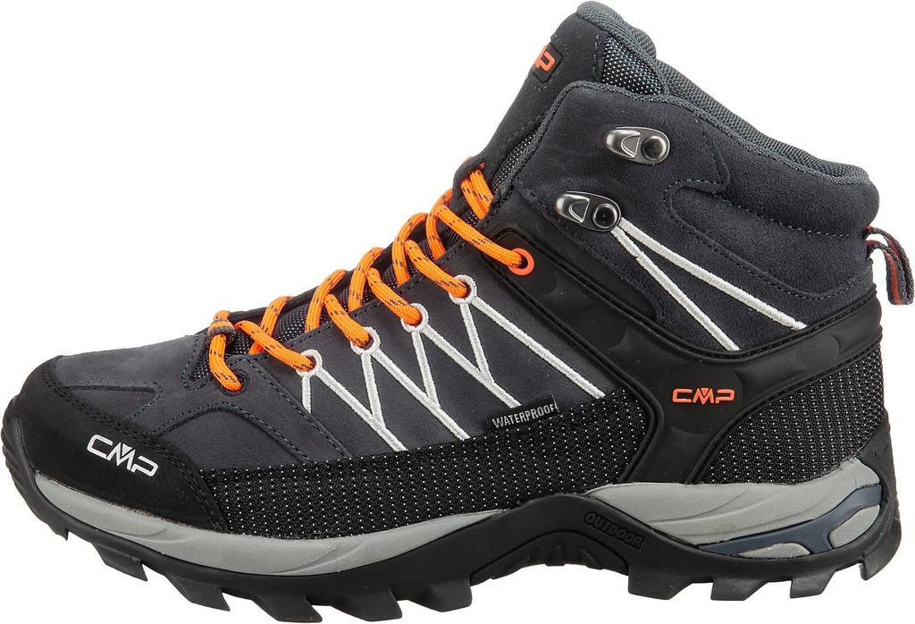 Трекинговые ботинки RIGEL MID TREKKING S ORANGE см [CMP] мужские ANTRHACITE-FLASH (56УЕ) 25,0