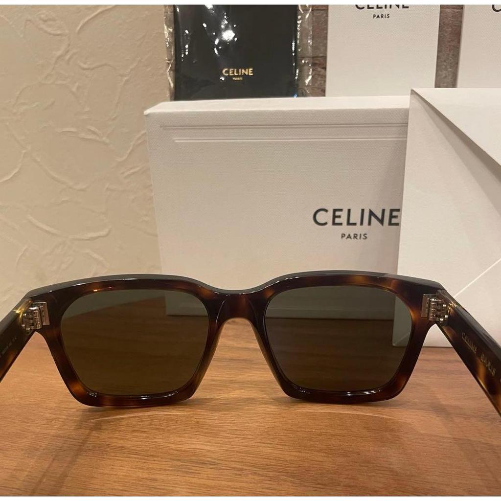 Б/у солнцезащитные очки CELINE в черной оправе 45