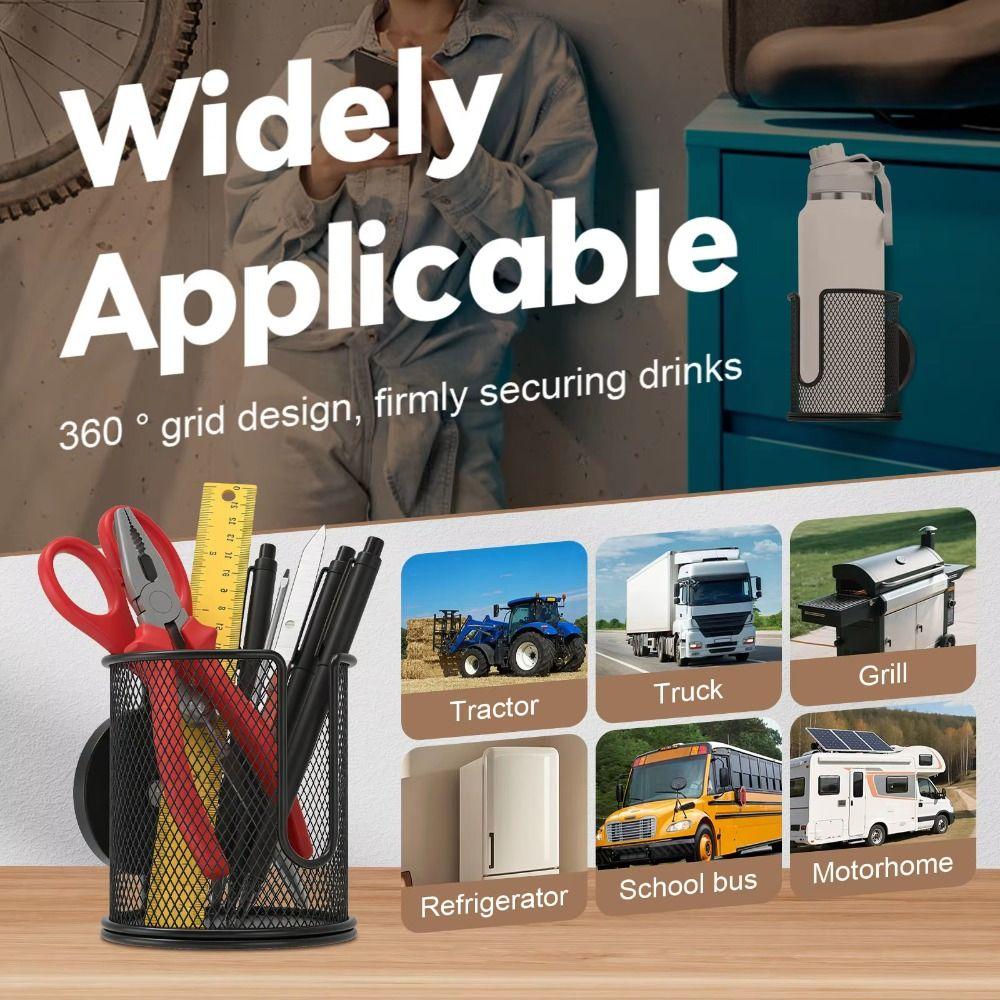 Anti Fall Magnetic Cup Holder Fully Covered Drink Holder Magnet Magnetic Car Cup Holder Mower