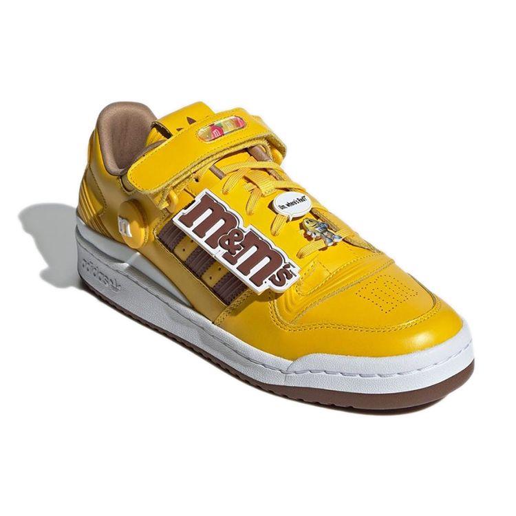 M&Ms x adidas Forum 84 Low Peanut Унисекс Кроссовки Желтый Equipment-Yellow Cloud-White GY1179