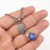 Natural Lapis Lazuli Pendant 925 Sterling Silver Handmade Gemstone Jewelry Gift PP-55-32