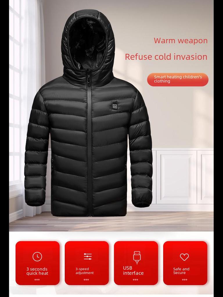 Children's USB Heated Vest - Electric, Warm, and Cotton for Boys and Girls