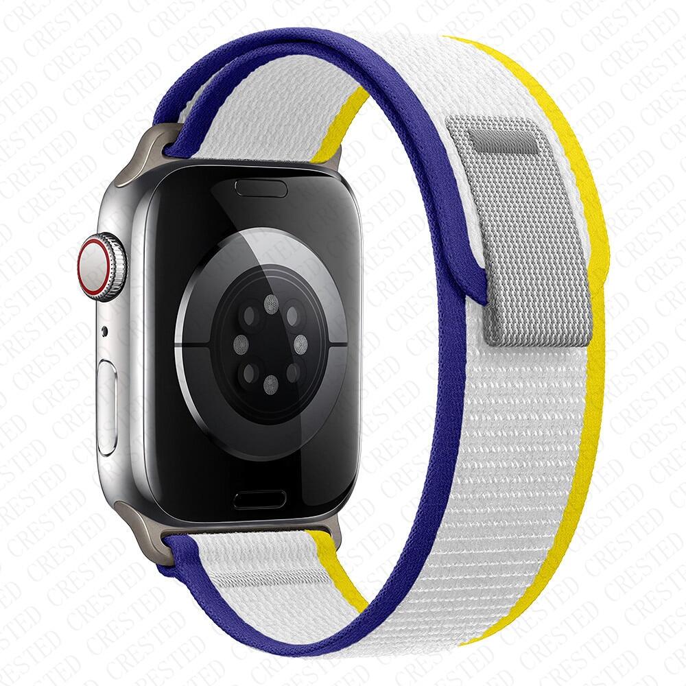 Ремешок Trail Loop для Apple Watch Ultra 2/Ultra 49 мм 45 мм 41 мм 44 мм 40 мм 42 мм 38 мм Нейлоновый ремешок iWatch для Apple Watch Series 9 8 7 6 SE 5 4 3 2 1