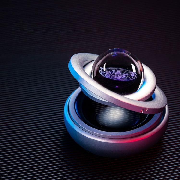 Automotive Air Freshener Solar Powered Rotating Perfume Vehicle Interior Trim