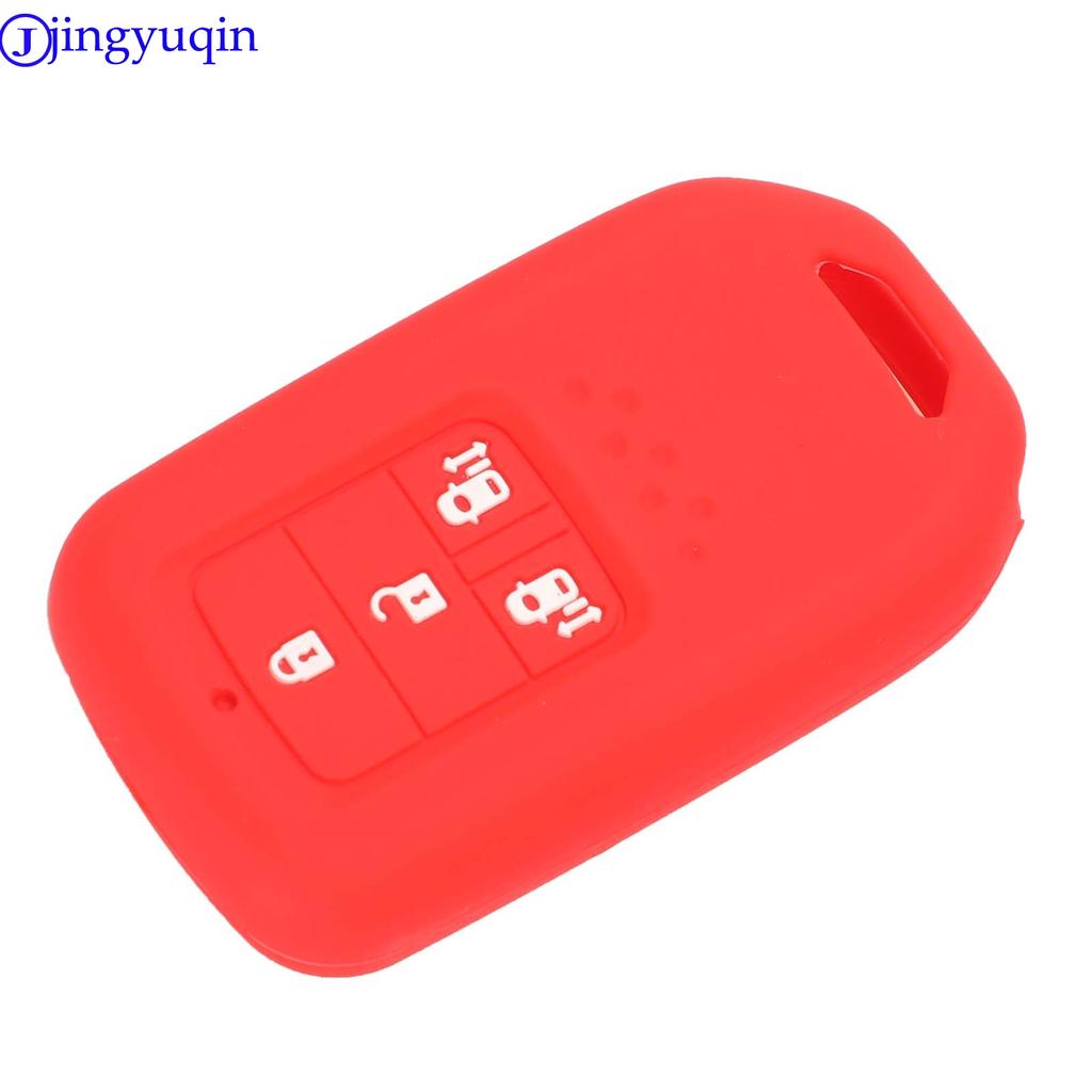 Jingyuqin Remote 4Buttons Car Key Case Silicone For Honda 2016 2017 CRV Pilot Accord Civic Fit Freed Keyless Smart Key