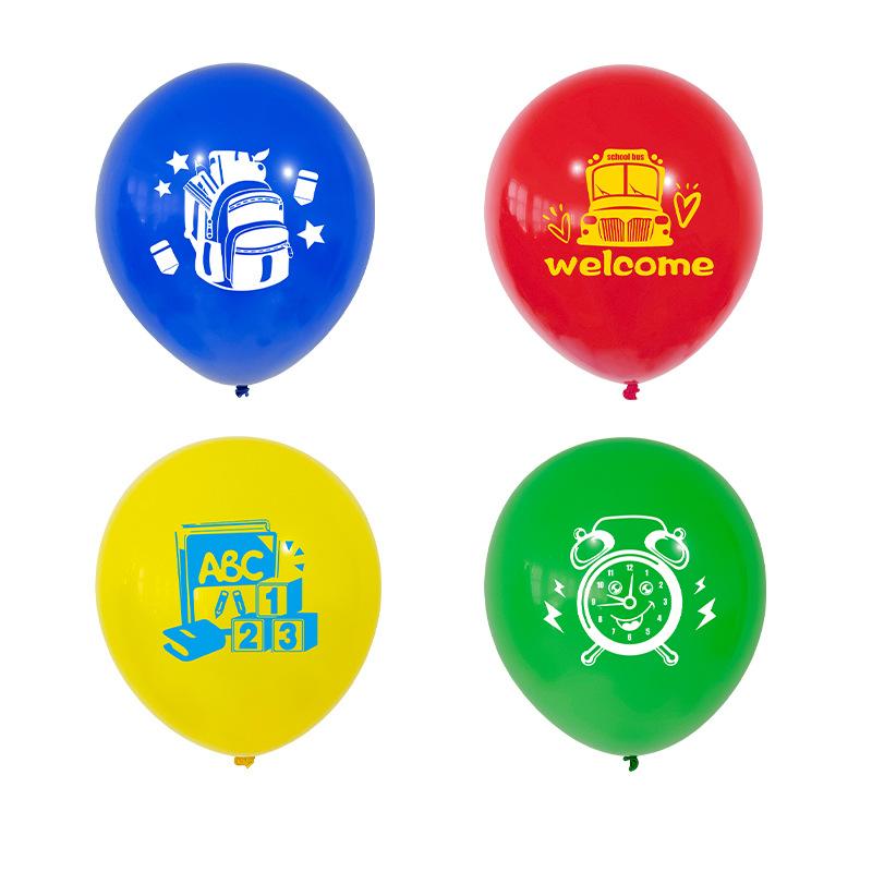12 Inch Homecoming Theme Printed Latex Balloon School Season Party Decoration Supplies School Layout Props