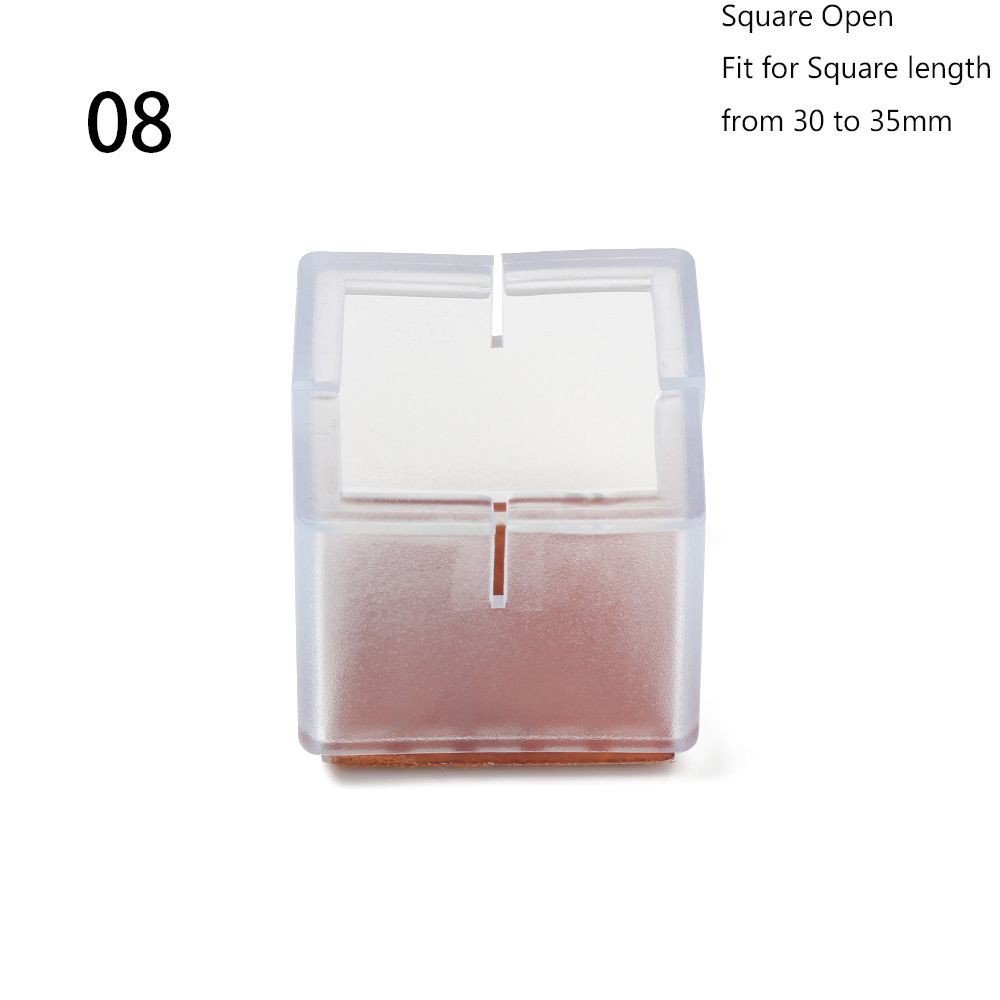 12Pcs/lot Thick Wear-resistant Silicone Floor Protector Chair Leg Caps Anti-slip Pad Table pads