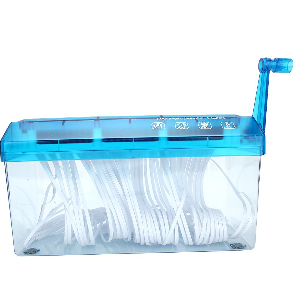 Ручной шредер МИНИ Настольный ручной канцелярский принадлежности Защита конфиденциальной машины