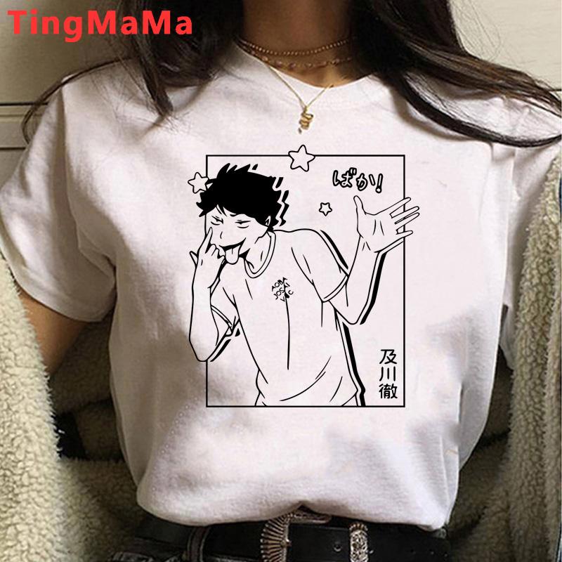 Футболка японского аниме Haikyuu 90 s, Мужская футболка с забавным рисунком Karasuno Fly, футболки с высоким рисунком, летние топы, модные футболки унисекс, мужские футболки
